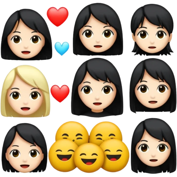 Bana kick icin emoji paketi lazim Gothic anime karakterleri olsun iAloneK nicknameli bazi emojilerde olsun emoji