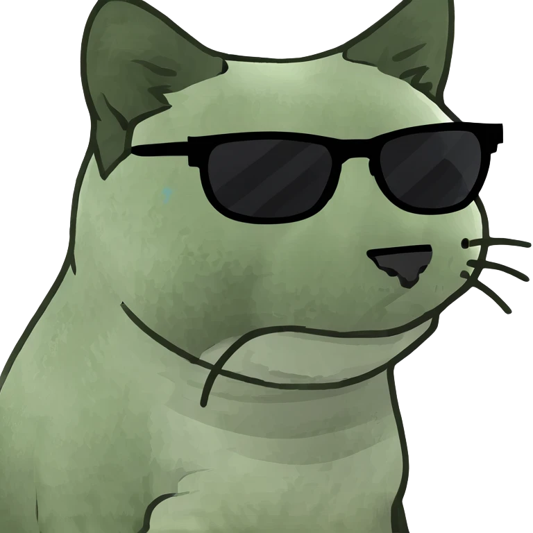 Cat with sunglasses emoji