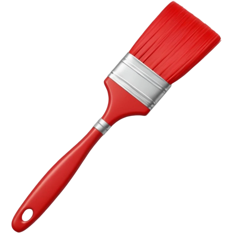 Red line painting brush emoji