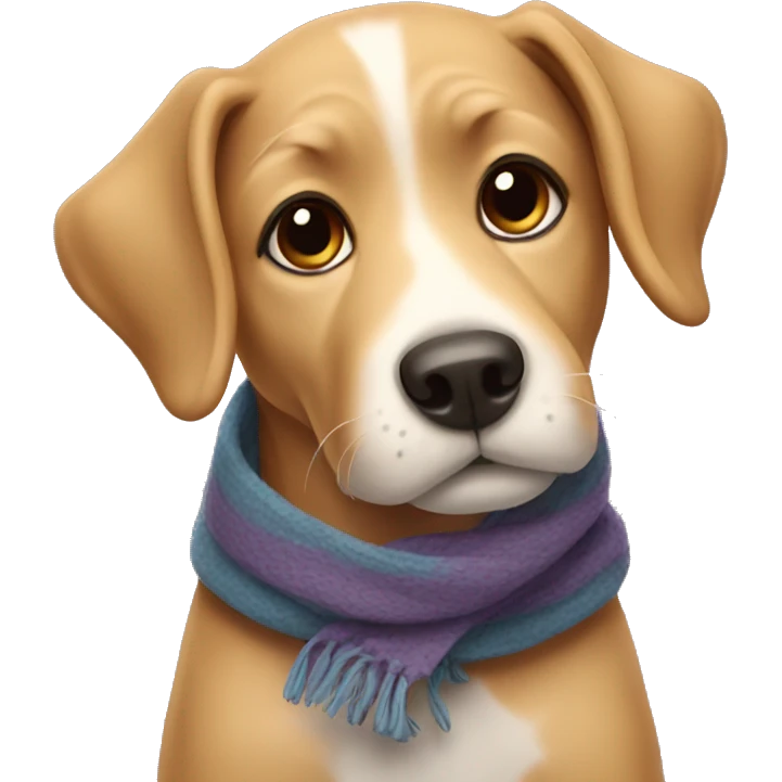 dog with scarf emoji