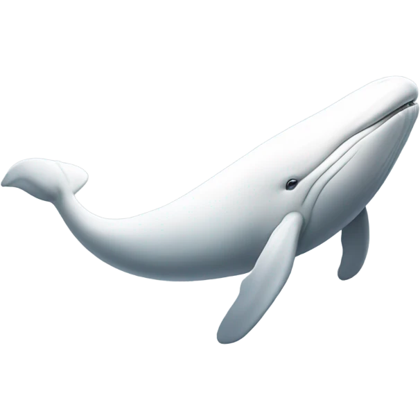 white whale , underside emoji