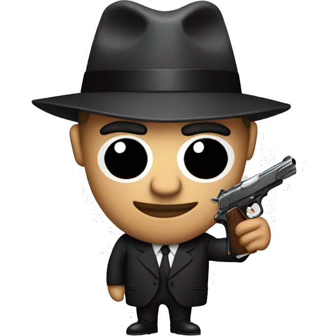 mafia with pistol emoji