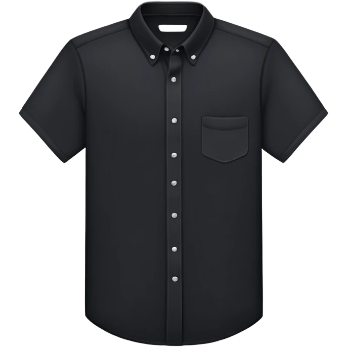 black short sleeve shirt emoji