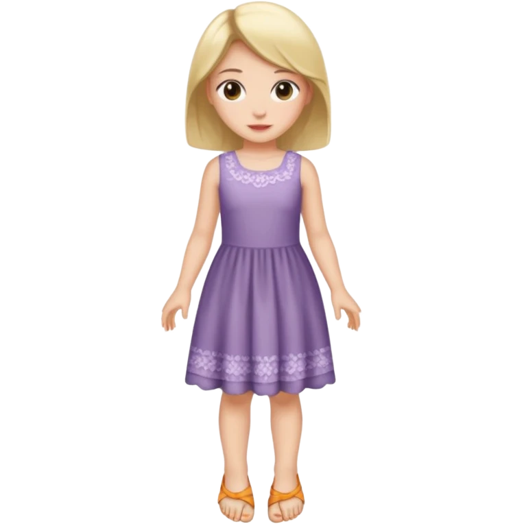 Fille montrant ses pieds emoji