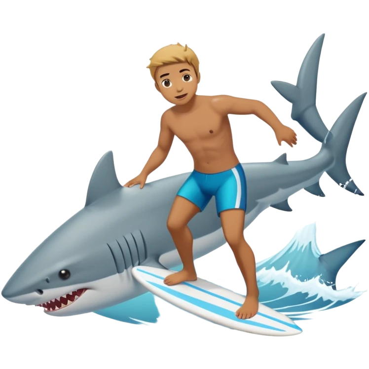 🏄🏼‍♂️🦈 emoji