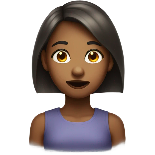 cross eyes girl with tongue out emoji