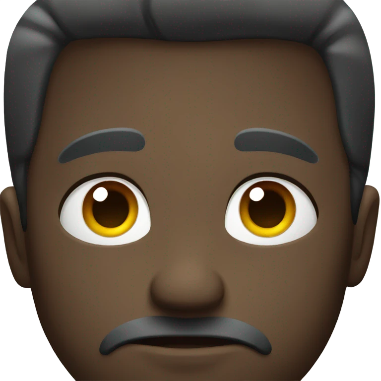 Dark brooding face emoji