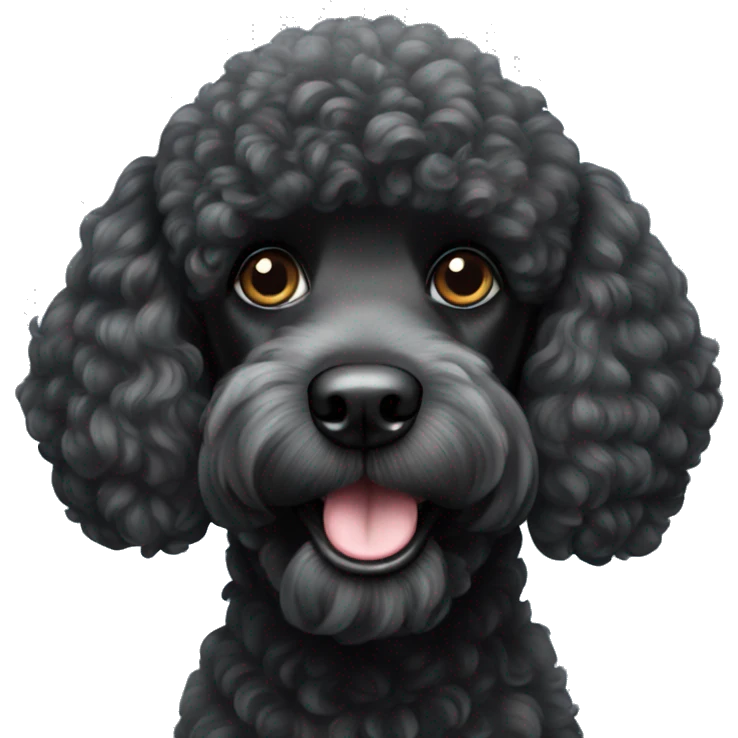 black poodle  emoji