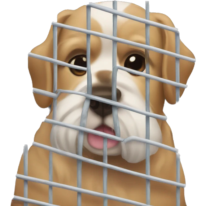 dog cage emoji