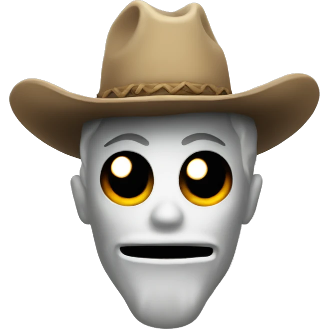 Cowboy ghost emoji