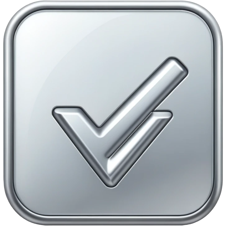 silver checkbox emoji
