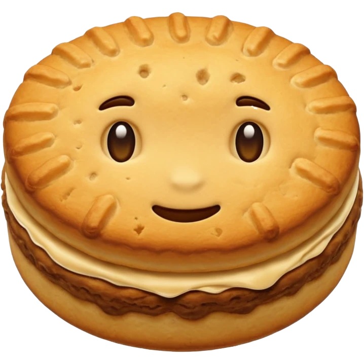one biscuit emoji