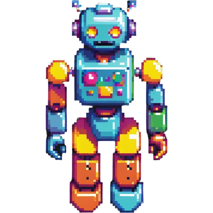 colorful robot emoji