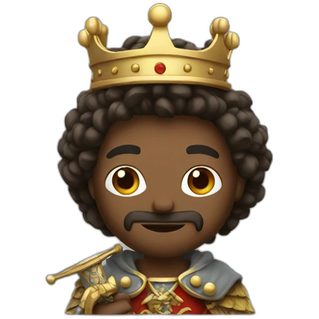 King with sword emoji