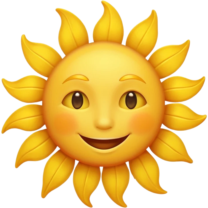 a happy sun emoji emoji
