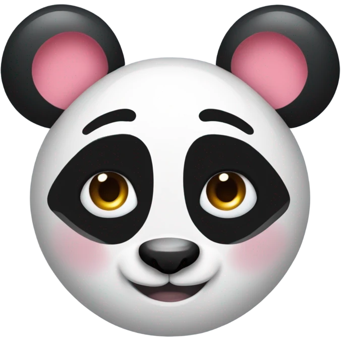 Corazon con panda y brillo emoji