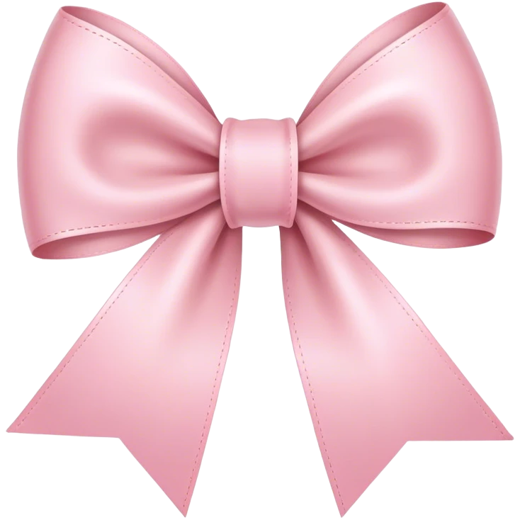 light pink ribbon bowh emoji