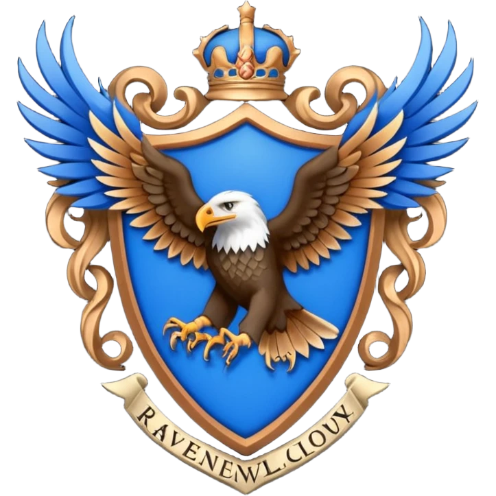 Hogwarts Ravenclaw crest Eagle emoji