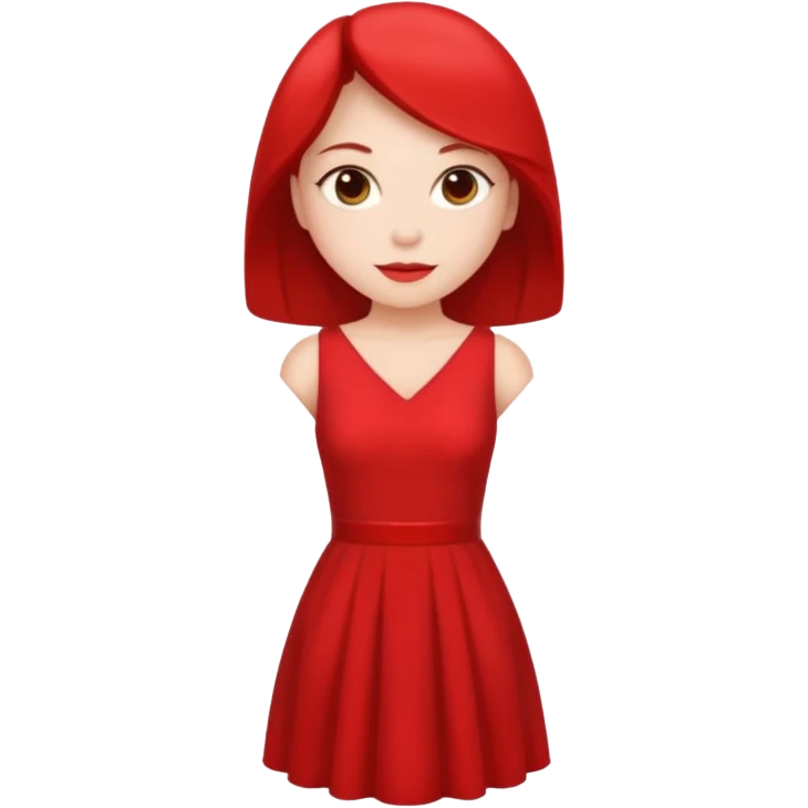 lady in red  emoji