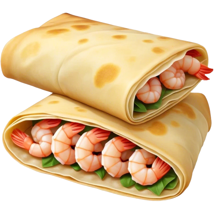 Bánh Xèo Cinematic Realistic Bánh Xèo Dish Emoji, depicted as a crispy, folded crepe filled with shrimp and pork, rendered with dynamic textures and vibrant, appetizing lighting. emoji