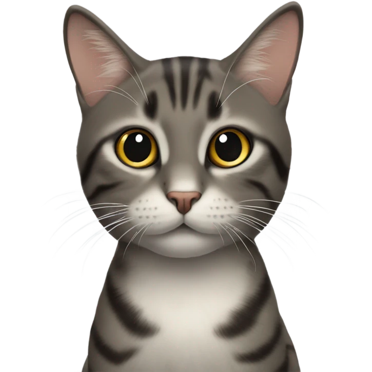 Кошка с черными глазами emoji