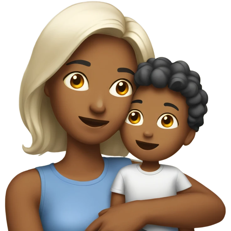 A mother with her boy emoji
