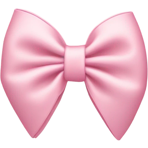 light pink bow on light pink bow emoji