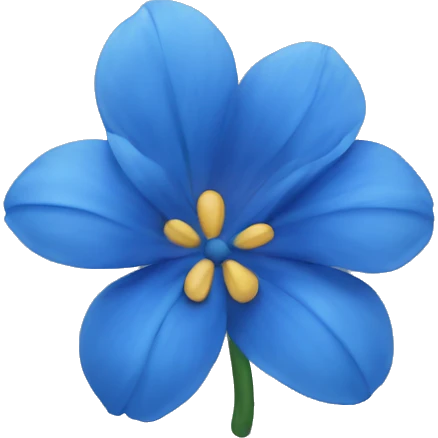 Blue flower emoji