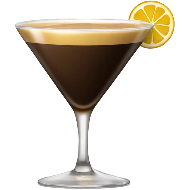 gold rimmed espresso martini glass  emoji