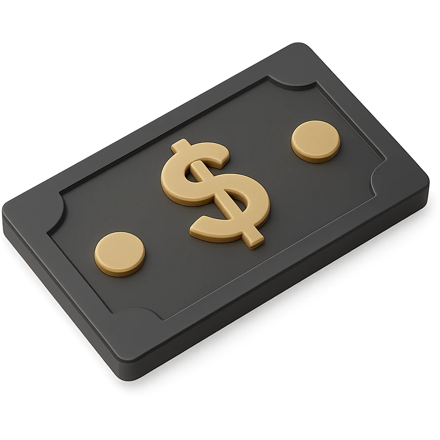 single cash bill emoji