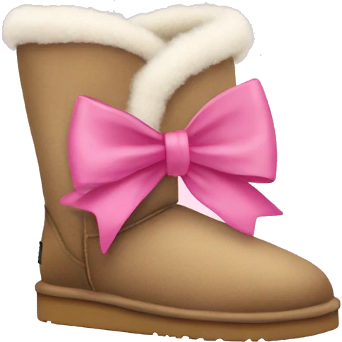 uggs with pink bow emoji
