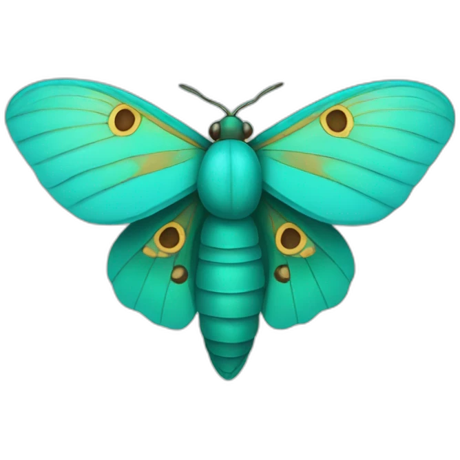 Turquoise Moth emoji