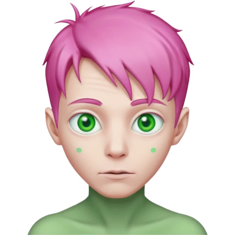 pink haired alien guy emoji