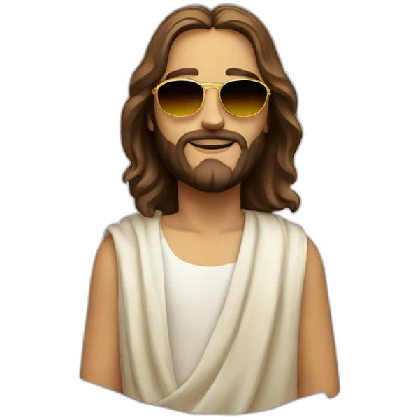 jesus wearing sunglasses emoji