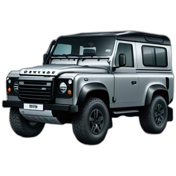 the new landrover defender black emoji