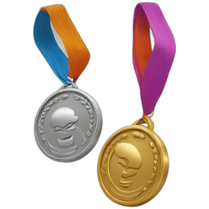 karate medals silver bronze gold emoji