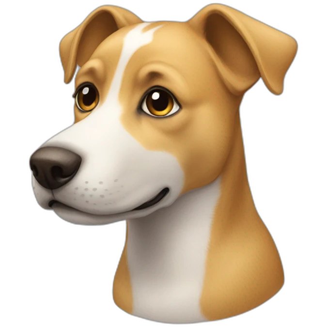 Chat sur un chien emoji