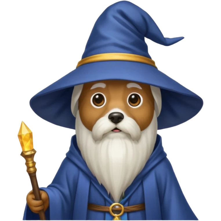 Dog wizard emoji