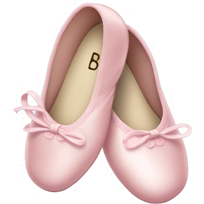 Pale pink ballet shoes emoji