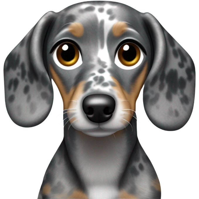 silver dapple dachshund  emoji