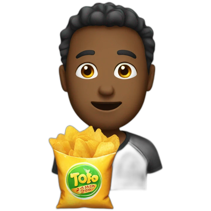 Gives chips emoji