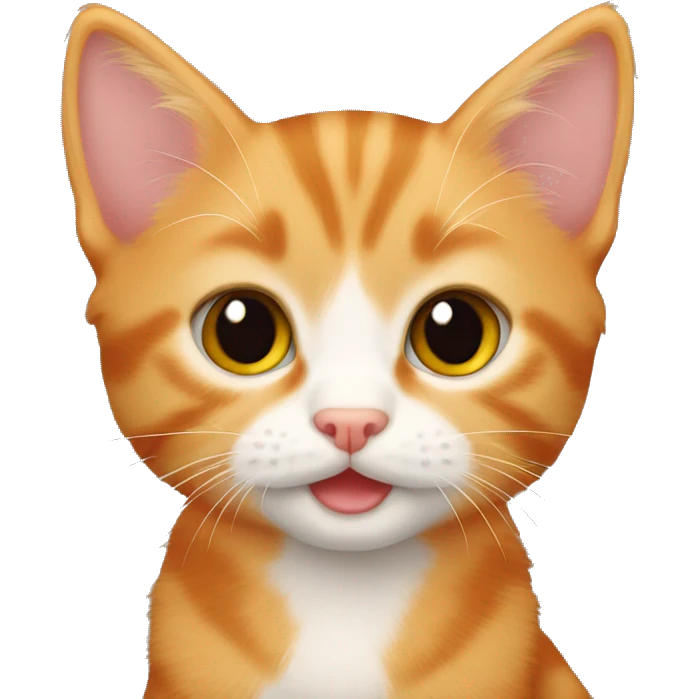 Orange tabby kitten  emoji