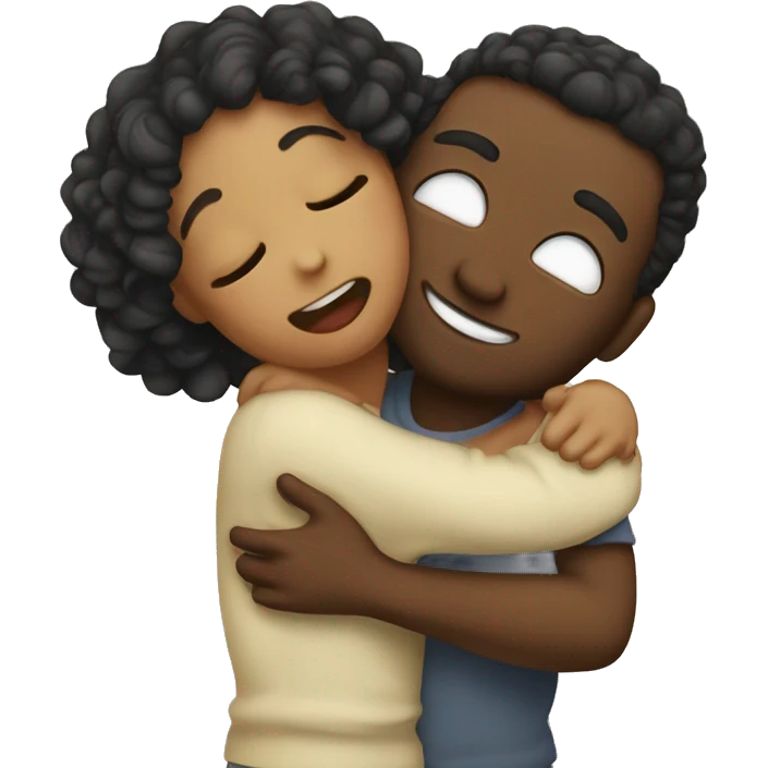 Hug nd kiss emoji