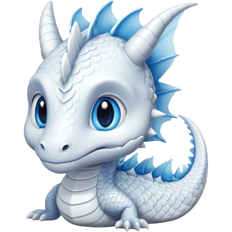 baby white dragon emoji