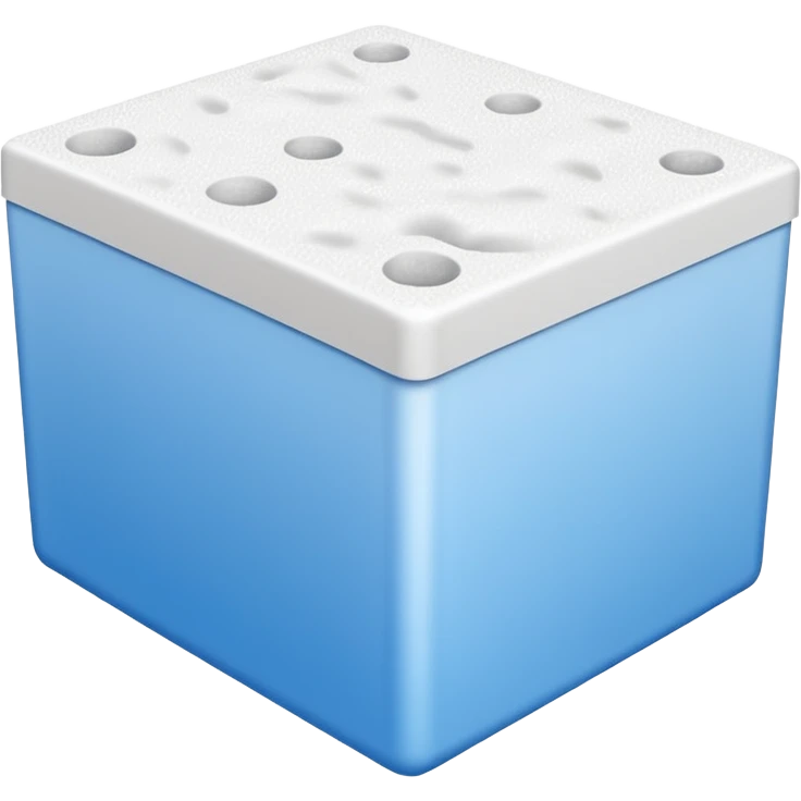 Molding plastic foam from a refrigerator box  emoji