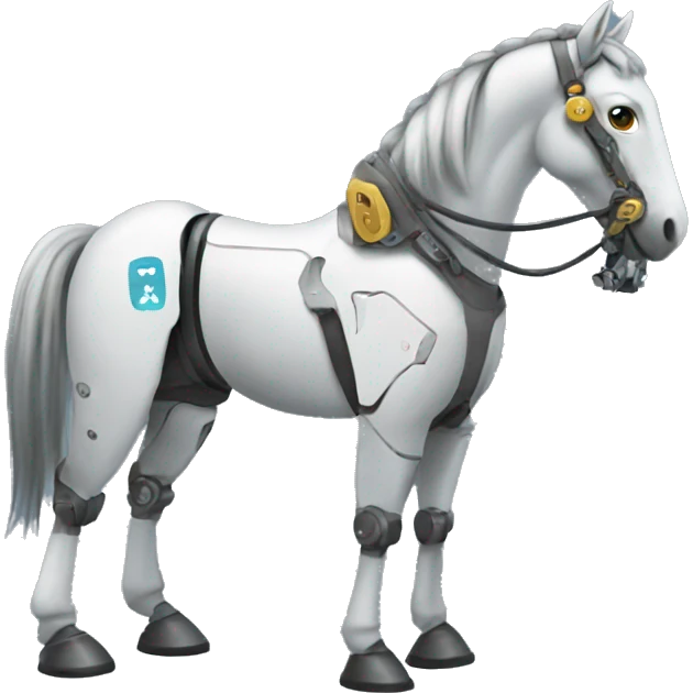 Horse robot emoji