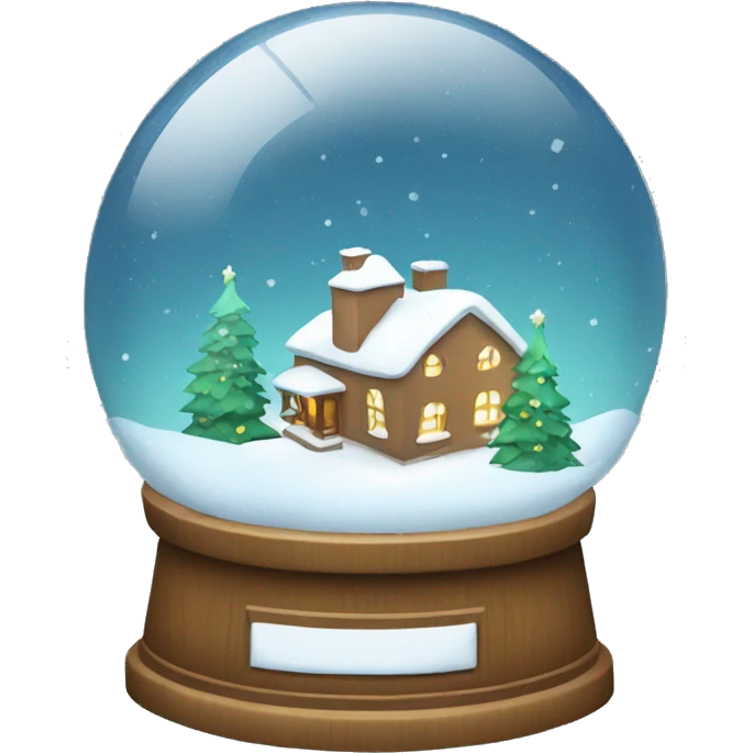 Christmas snowglobe emoji