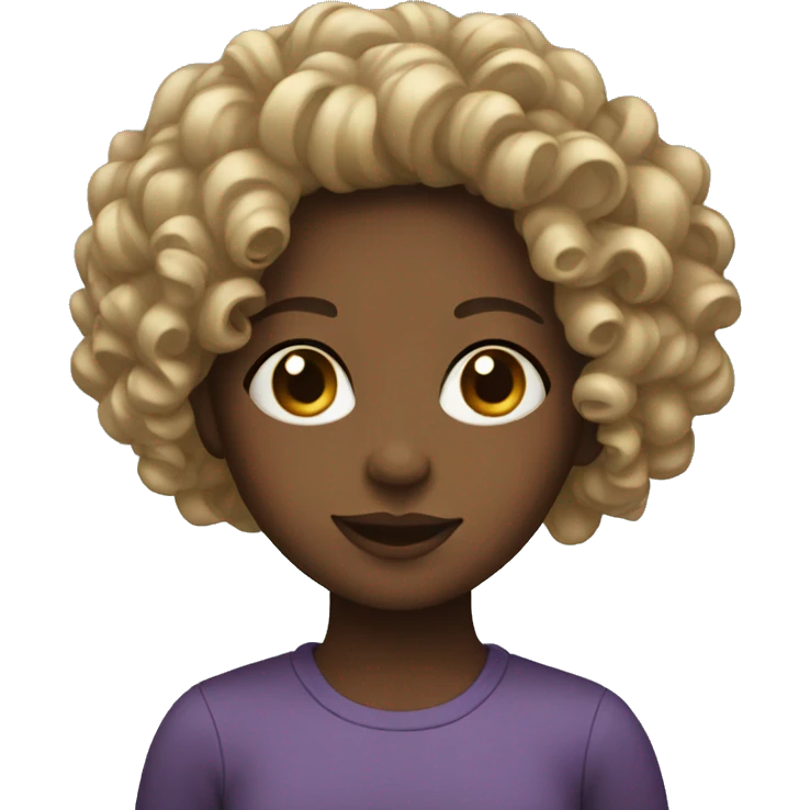 girl with curls emoji
