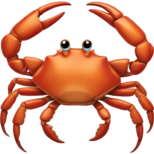 Crab with three claws emoji