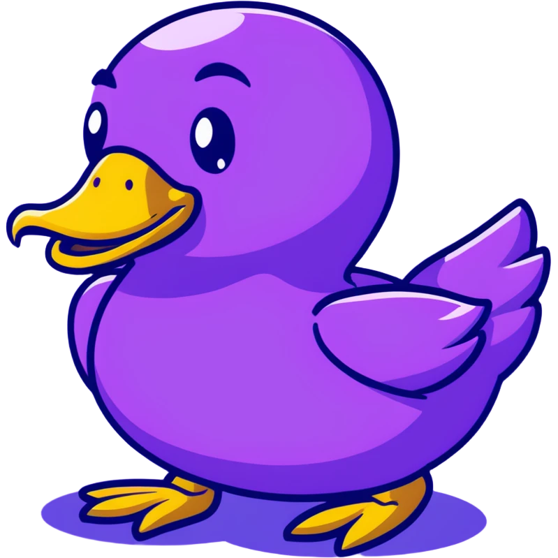 purple duck emoji